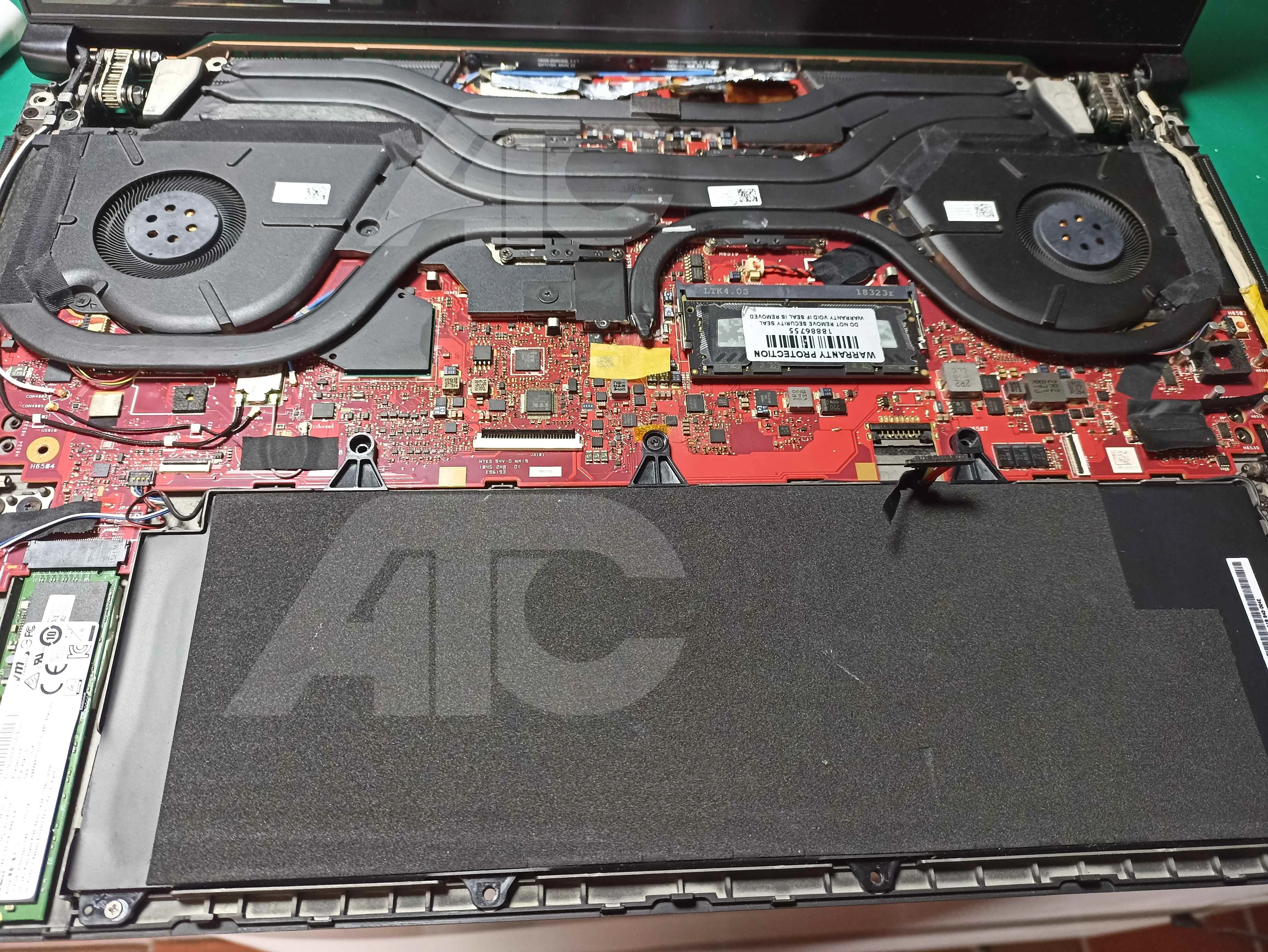 Antes de la reparación